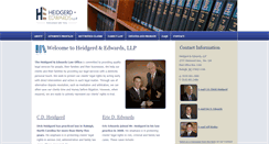 Desktop Screenshot of heidgerdlaw.com